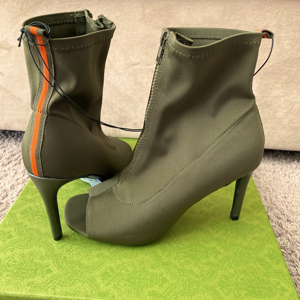 Forever 21 Peep Toe Booties Black with 3” Inch Heels.